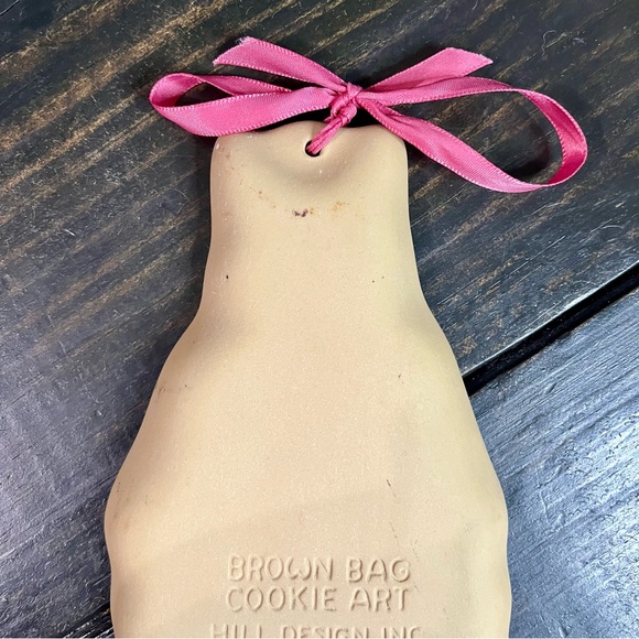VTG Brown Bag Cookie Art Hill Design 1988 “Mother Cat With Apron Mold” - Picture 5 of 9
